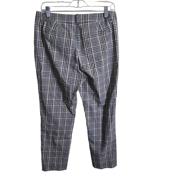 Brooks Brothers Red Fleece Glen Plaid Cotton Blend Flat Front Ankle Pants Size 4 - Picture 2 of 6